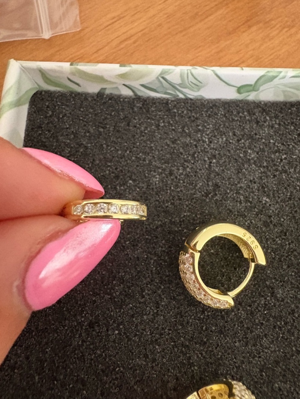 Gold Hoop Earring Set - Picture 5 of 5